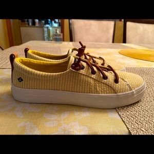 Womens Crest Vibe Sperry Canvas Sneaker